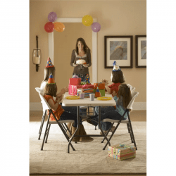 COSCO6ft.Fold in HalfBanquetTablewithHandle.jpg 1726535625 6 Foot Table and 6 Chairs