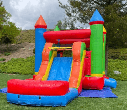 s l16003 1725595471 Castle Bounce House with Slide - Wet