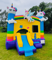 Unicorn Bounce House with Slide - Dry