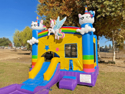 s l1600KH 1725594845 Unicorn Bounce House with Slide - Wet