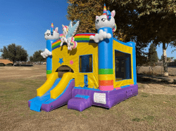 s l1600RR 1725594634 Unicorn Bounce House with Slide - Dry