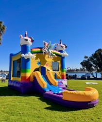 IMG 9507 1734899290 Unicorn Bounce House with Slide - Wet