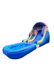 Space Saver Blue Wave Splash Water Slide