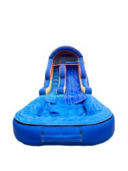 Space Saver Blue Wave Splash Water Slide