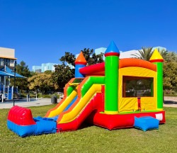 Castle Dry Slide Bounce House with Stopper - #2