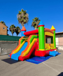 Castle Dry Slide Bounce House with Stopper - #2
