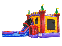 Front Facing Slide Castle Combo Bounce House