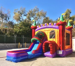 Front Facing Slide Castle Combo Bounce House
